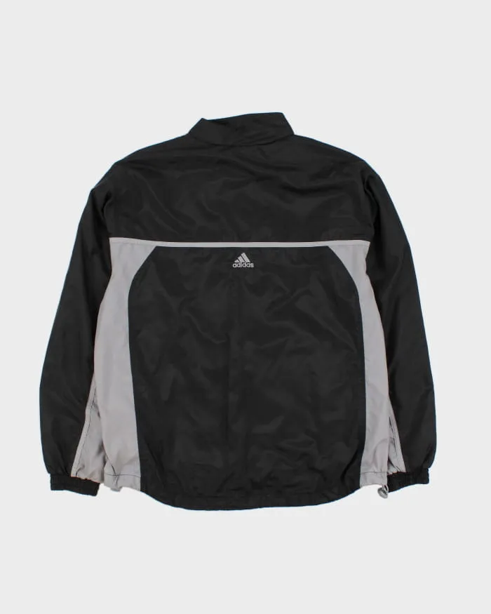 00s Adidas Black Windbreaker - L