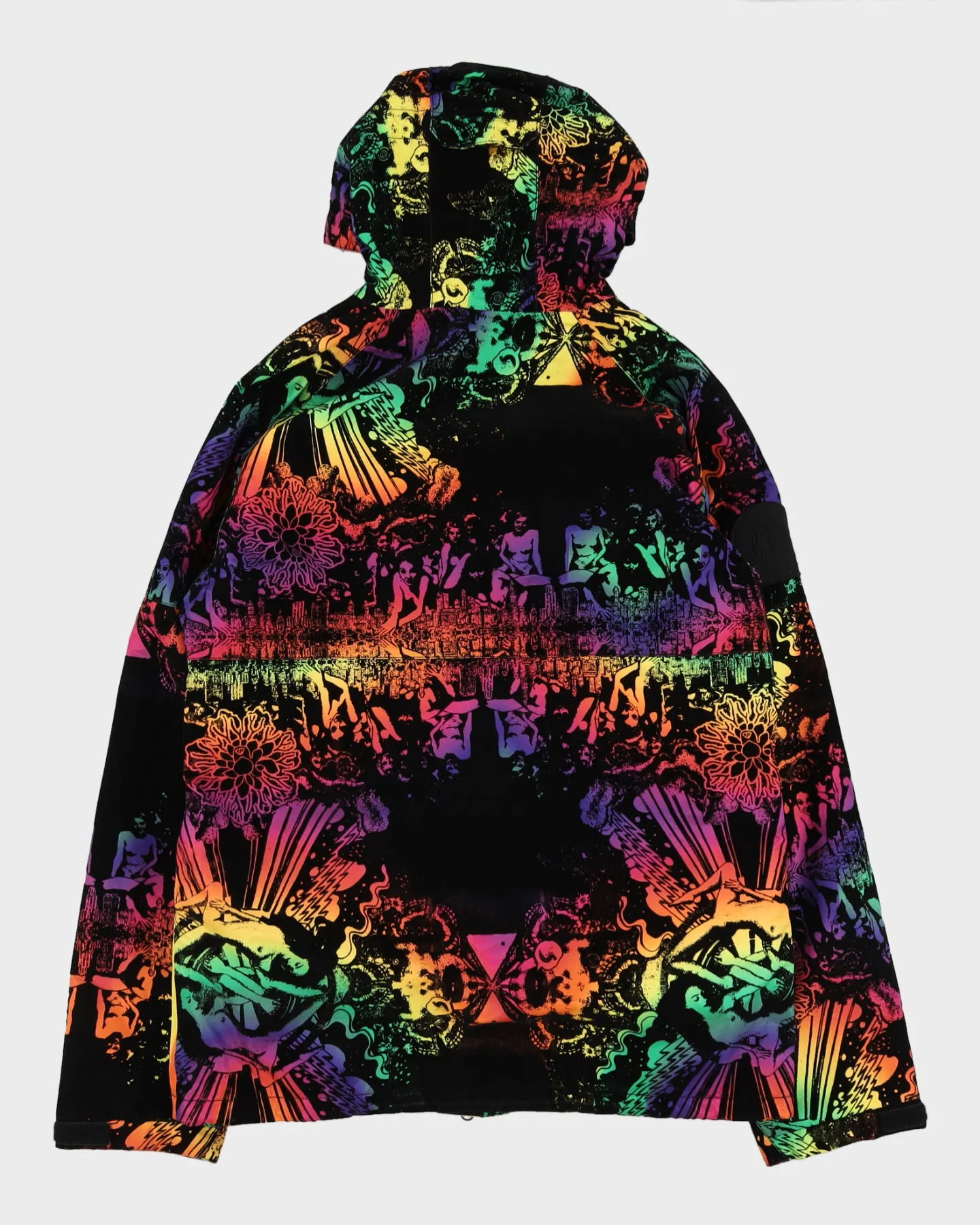 00s Burton Black Psychedelic Ski Jacket - L