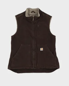 00s Carhartt Brown Workwear Gilet - S