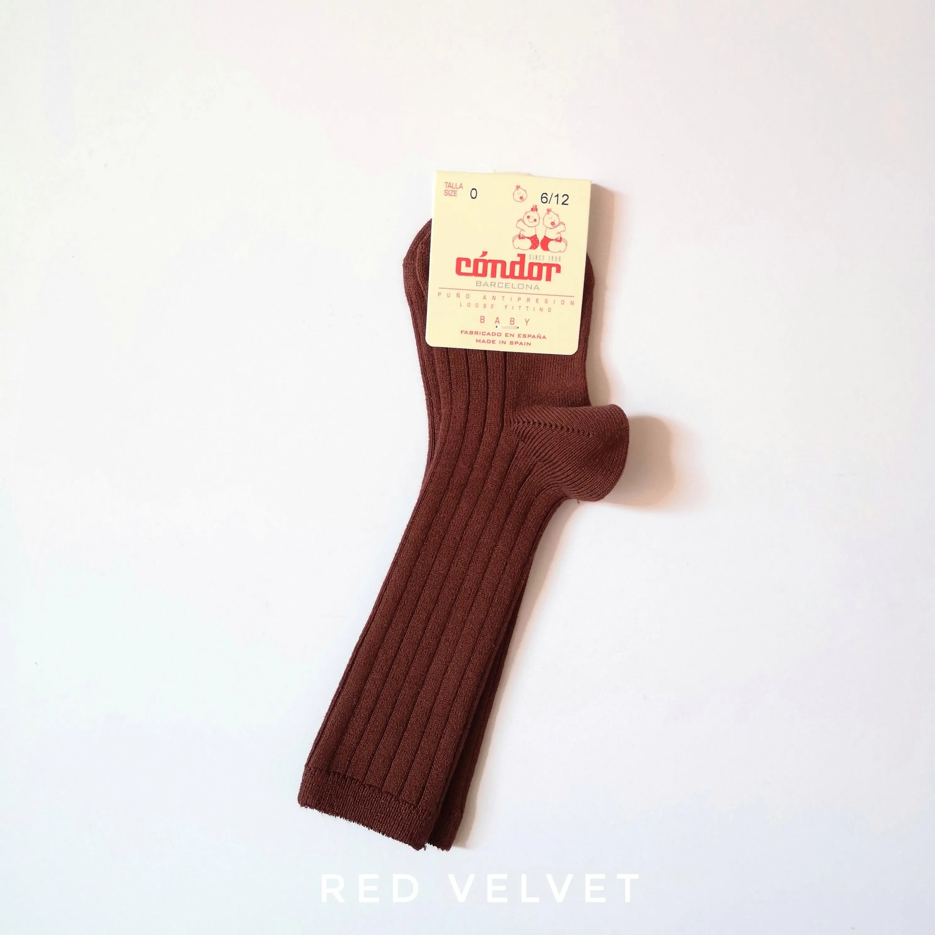 [60%OFF] Ribbed high socks