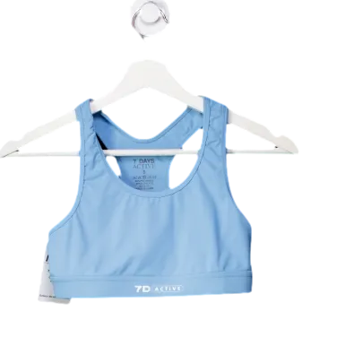 7 Days Active Blue Sports Bra UK S