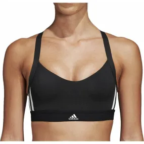 adidas All Me 3 Stripes Womens Sports Bra - Black