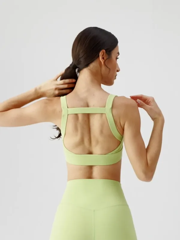 Anti-hunchback posture correction with chest pad sports bra fitness back yoga vest bra