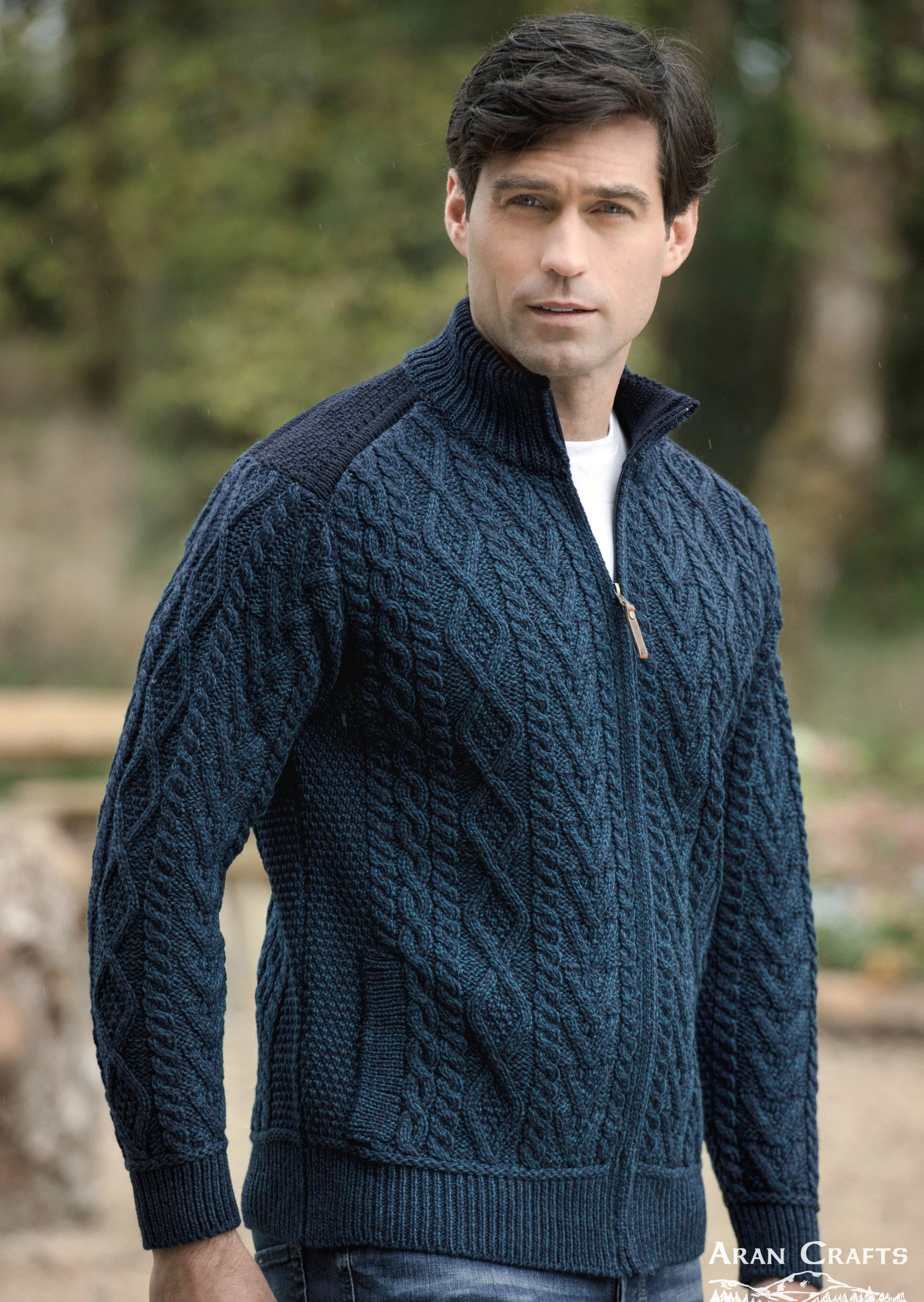 Aran Crafts Full Zip Sweater | Sherwood