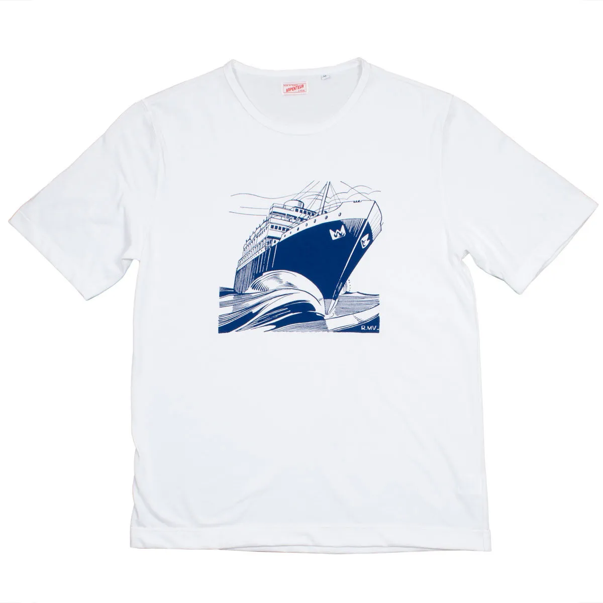 Arpenteur - Micheau Vernez Ferry Printed T-shirt - White