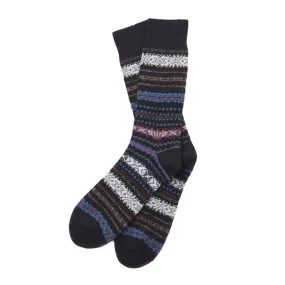 Barbour Boyd Sock Navy Mix