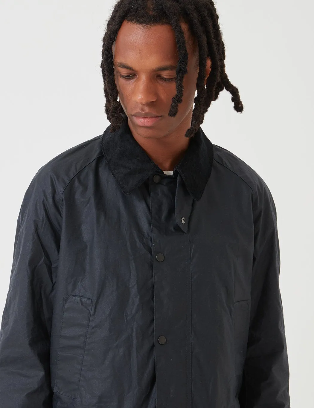 Barbour Lightweight Ashby Wax Jacket - Royal Navy Blue