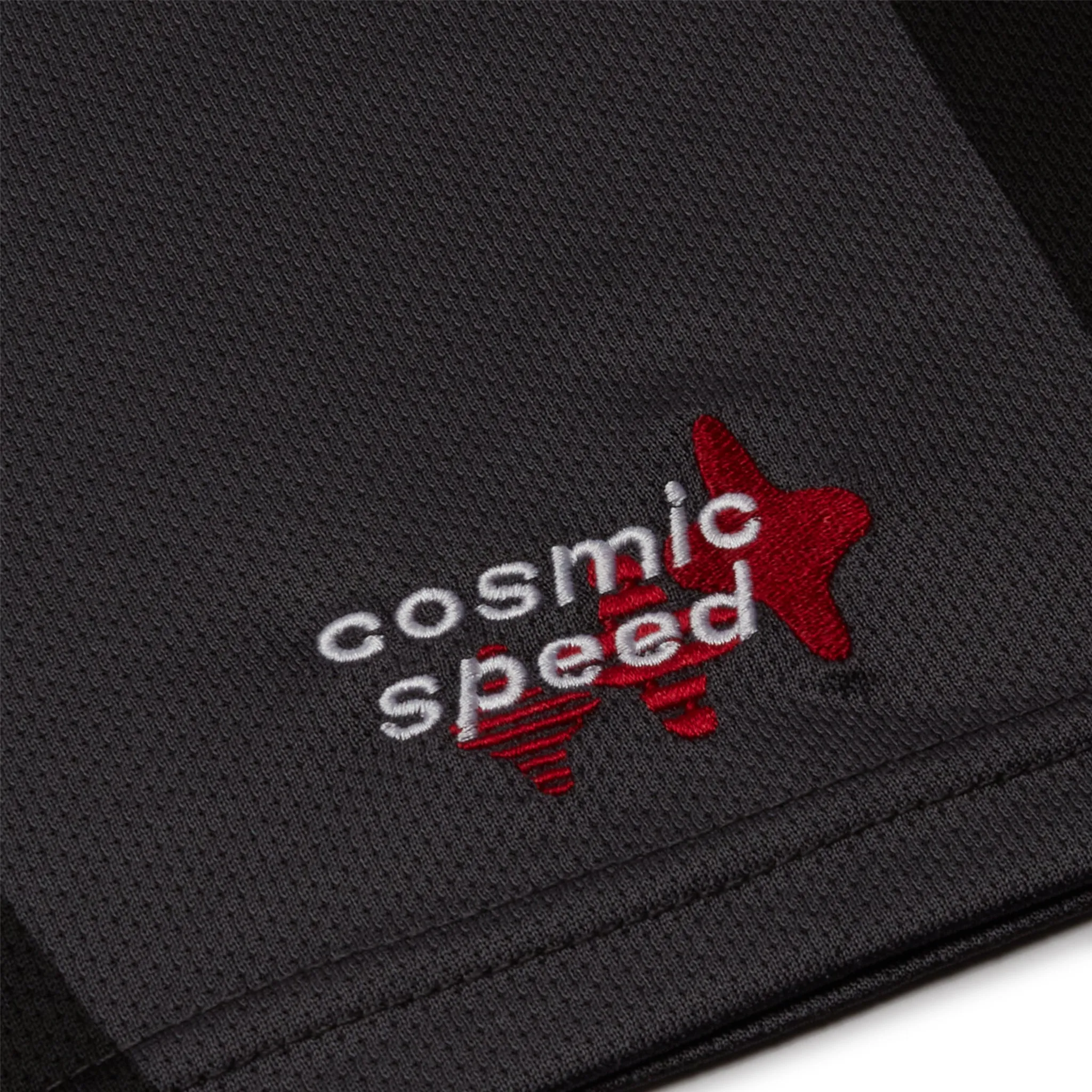 Broken Planet Cosmic Speed Football T Shirt Black Grey