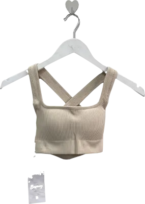 buffbunny Cream Sculpt Seamless Sports Bra UK M