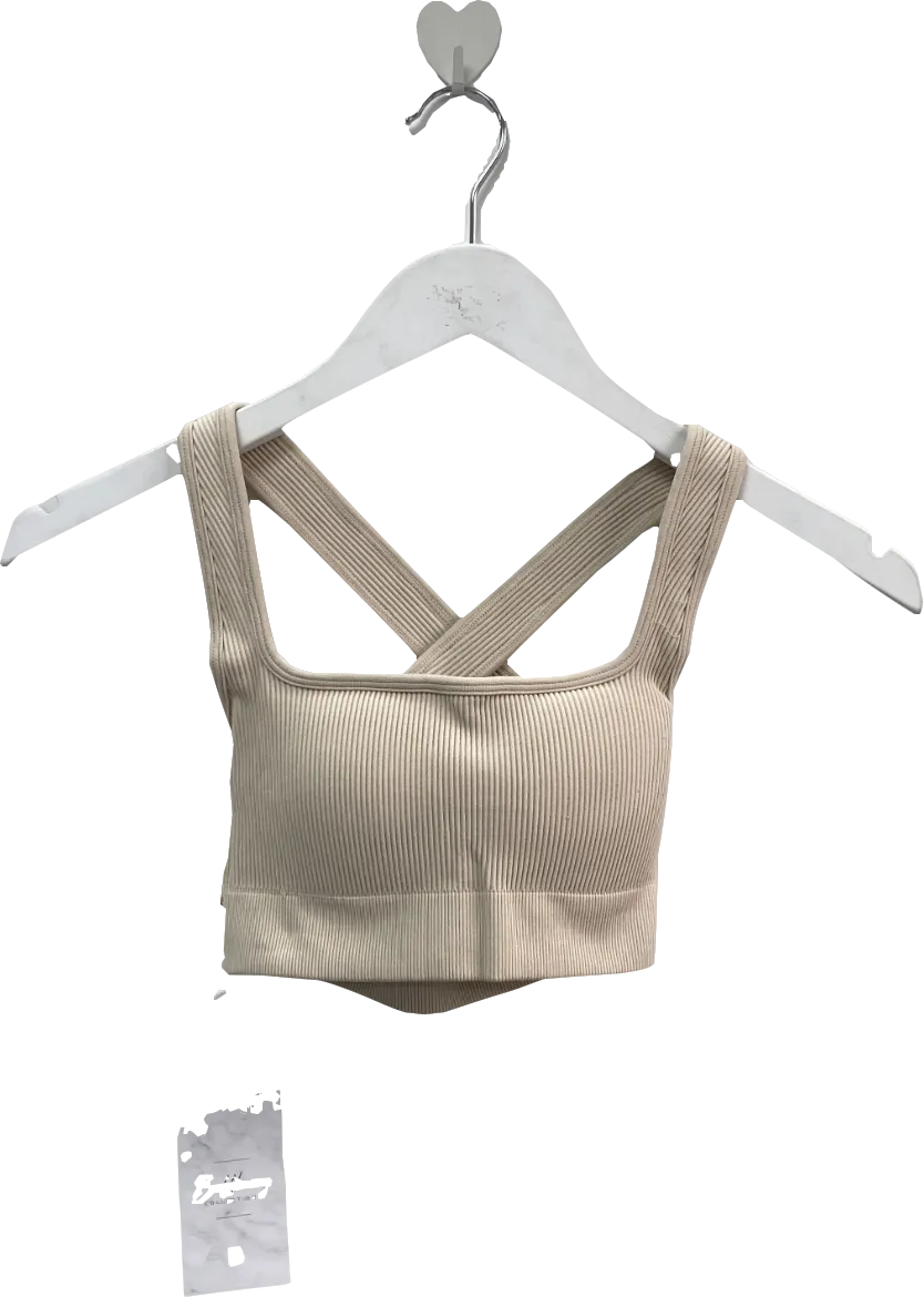 buffbunny Cream Sculpt Seamless Sports Bra UK M