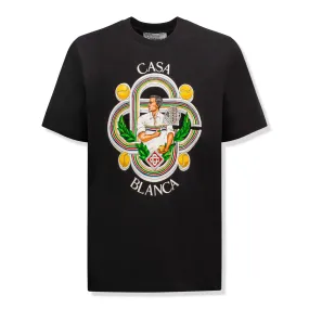 Casablanca Le Joueur T Shirt Black