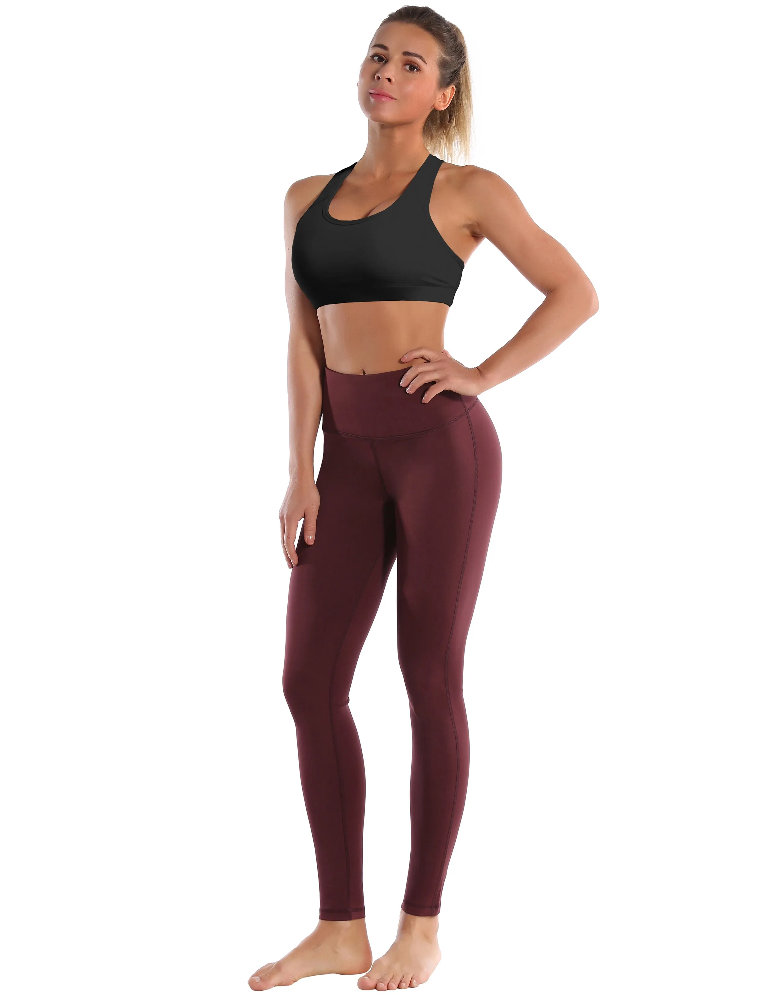 Compression Racerback Sports Bras black | Bubblelime