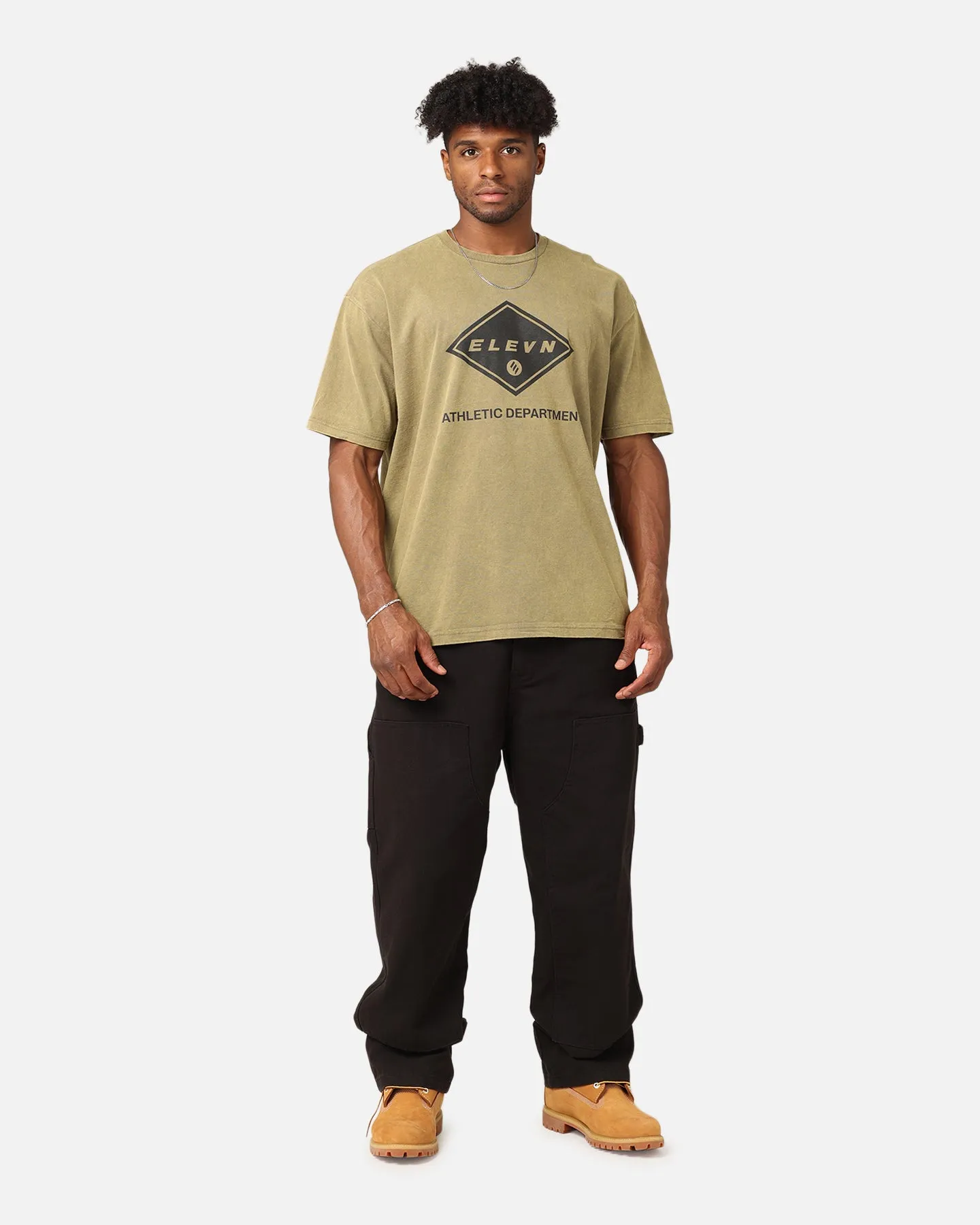 Elevn Clothing Co Athletic Department T-Shirt Khaki