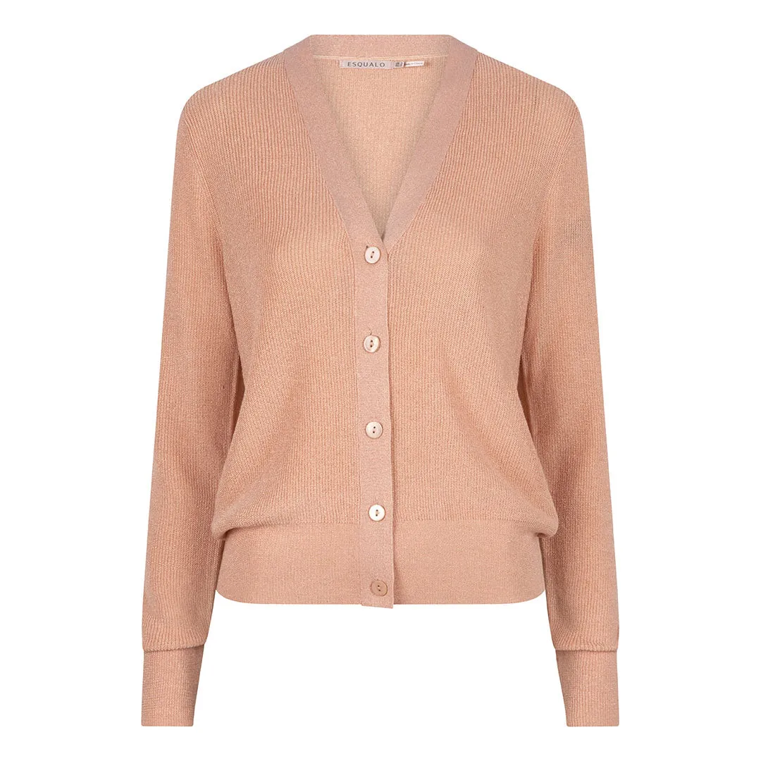 Esqualo Knit Cardigan | Peach