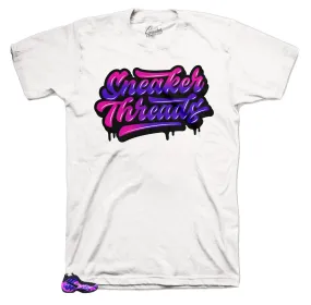 Foamposite Purple Camo Shirt -ST Drip- White