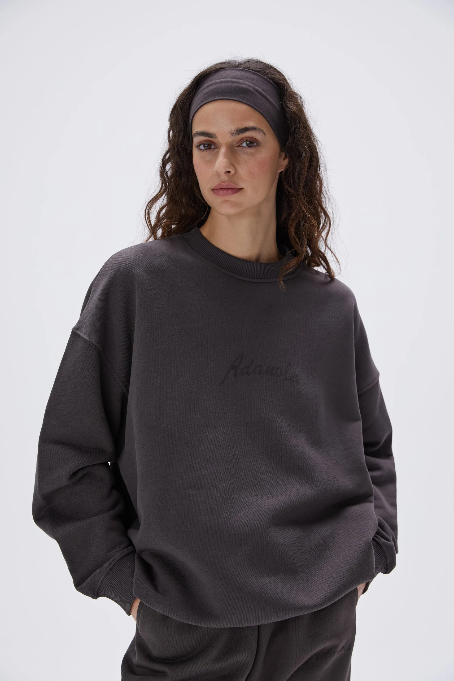 Freehand Oversized Sweatshirt - Coffee Bean