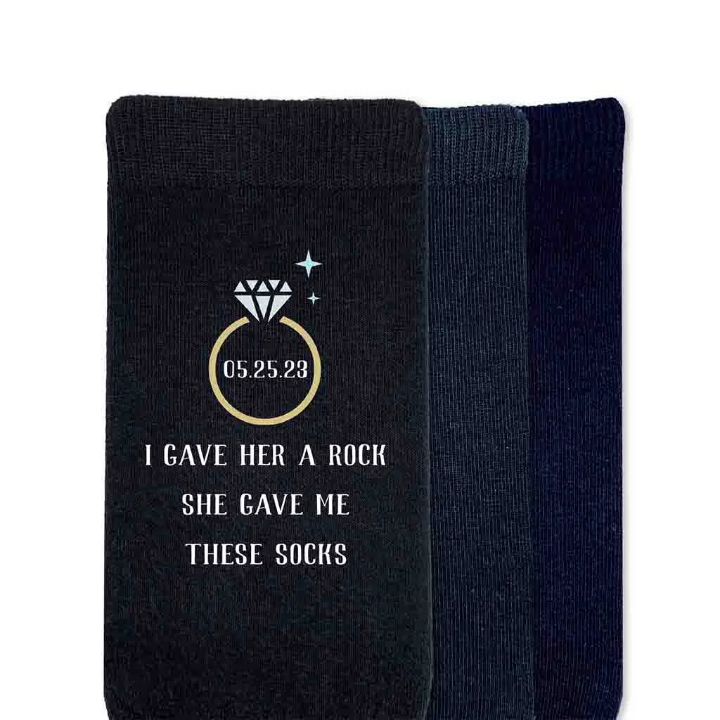 Funny Personalized Wedding Day Socks For The Groom