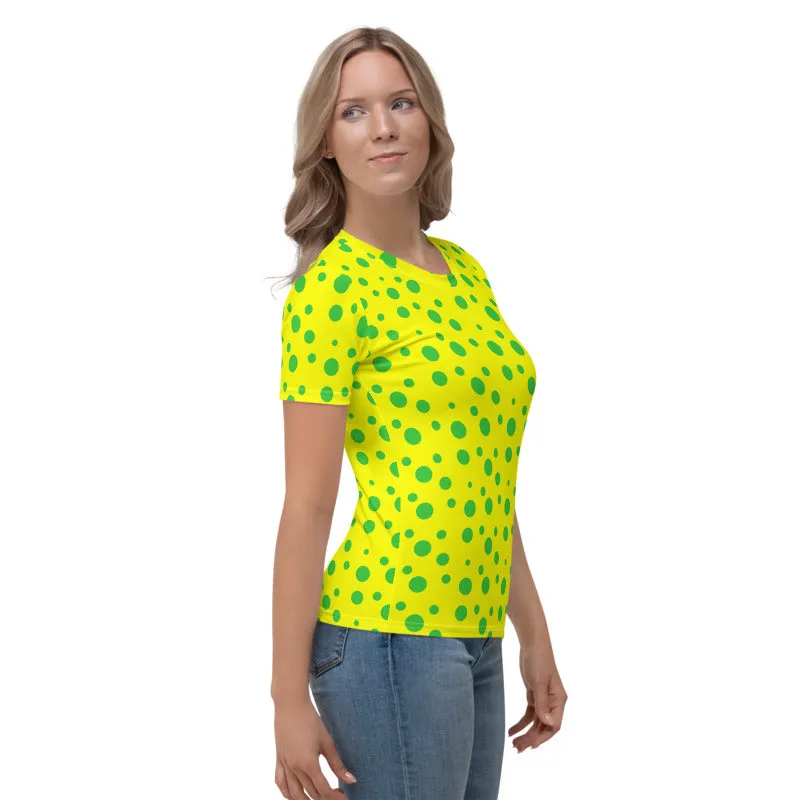 Green Spotted Yellow Women's T-shirt