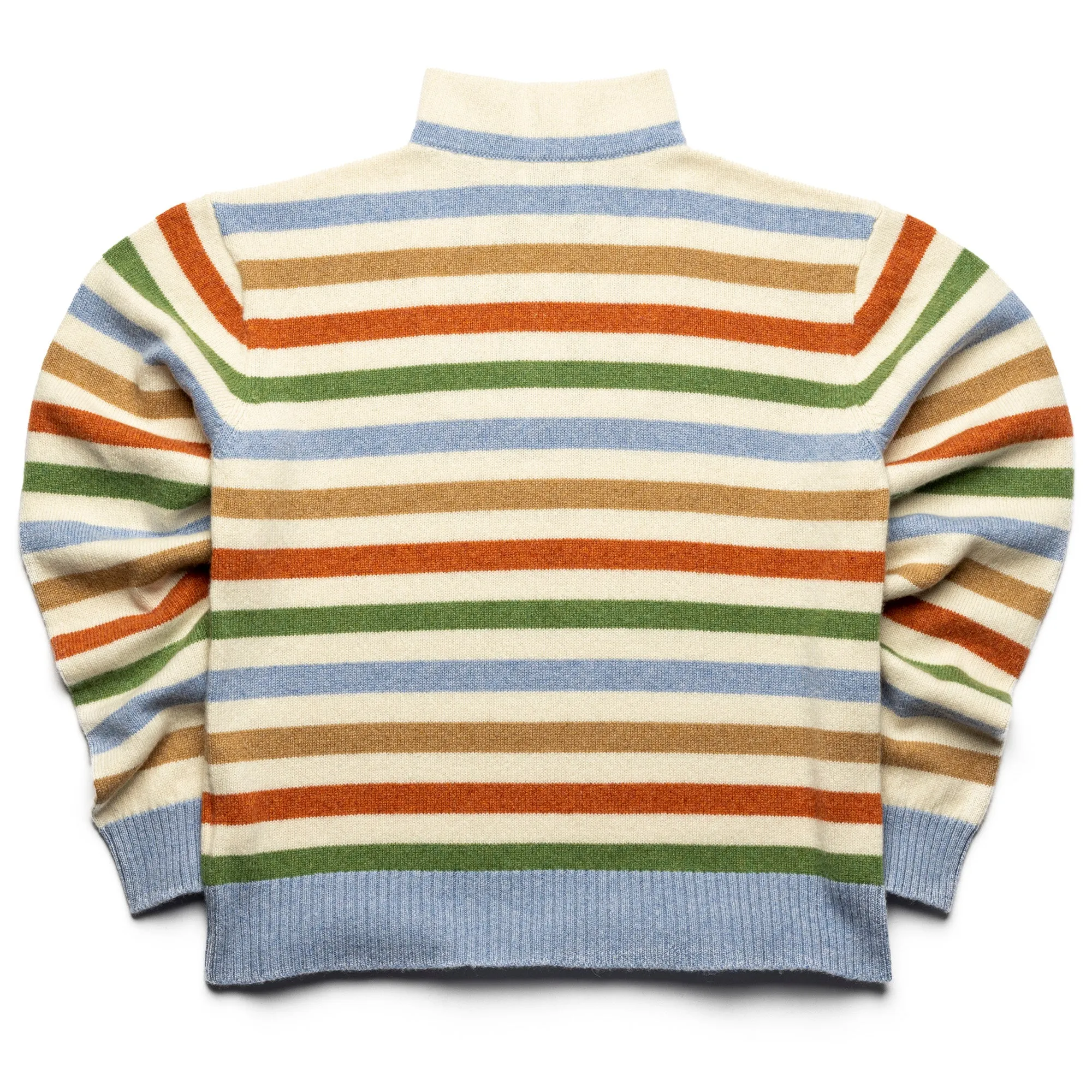 Harden Striped Sweater - Blue/Camel/Green/Orange