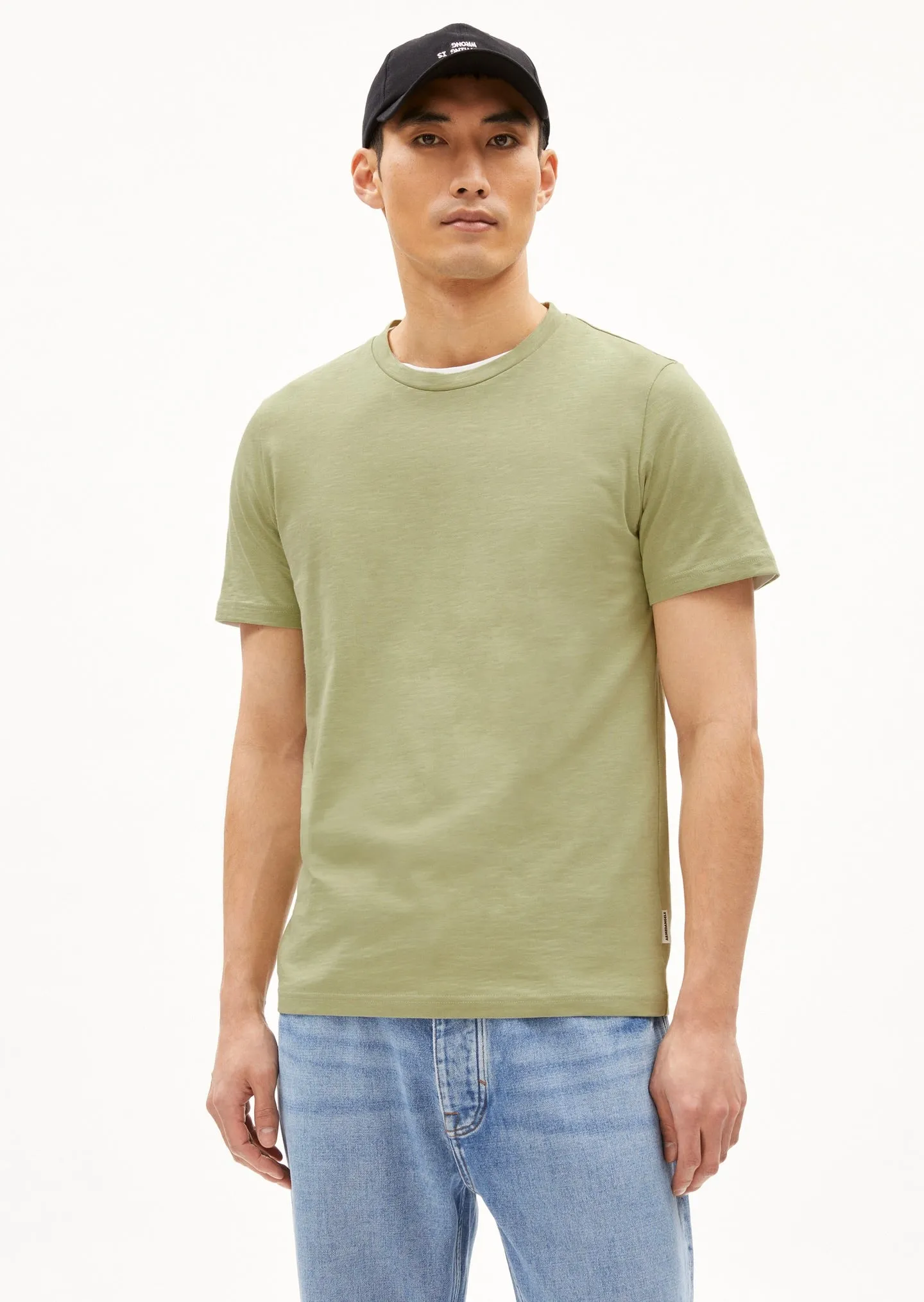 Jaamel Structure T-Shirt in Light Matcha