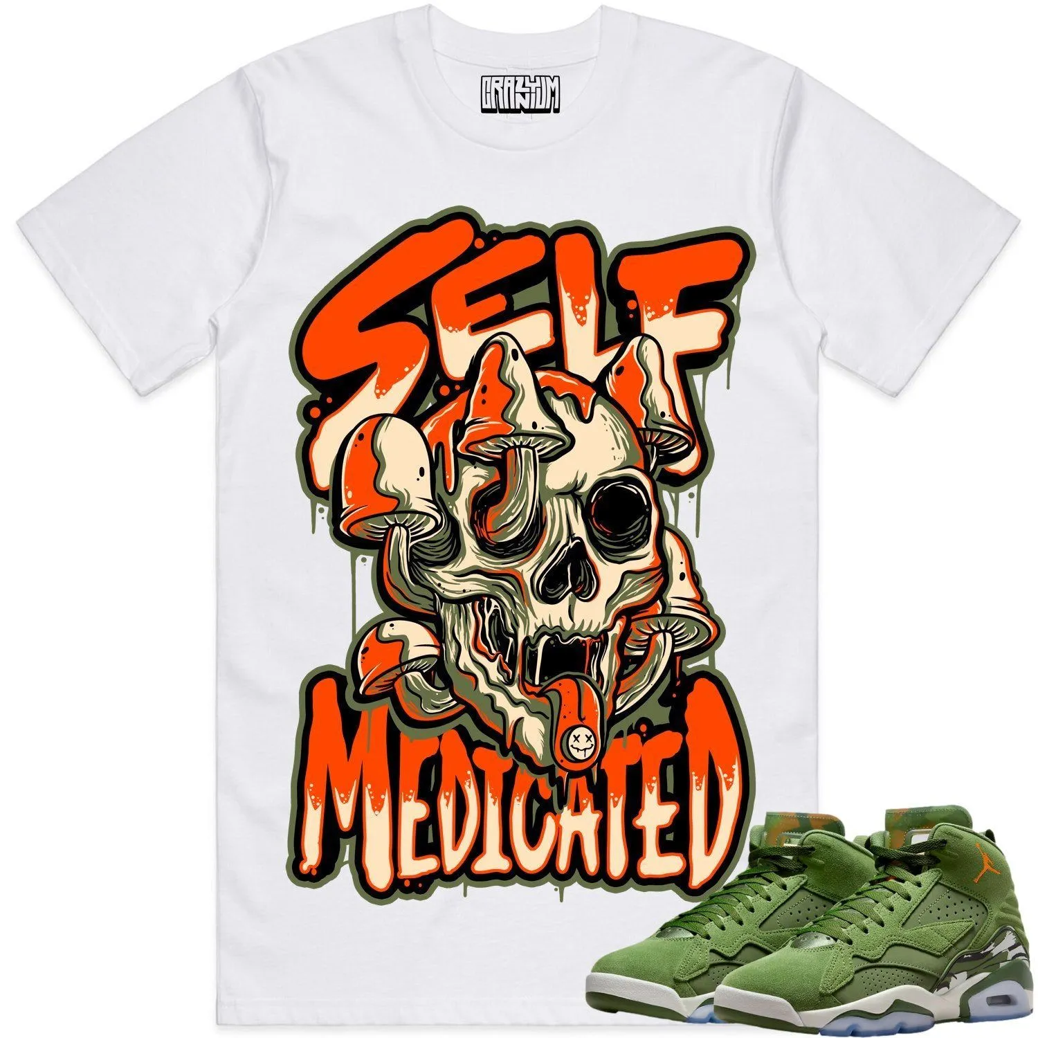 Jordan MVP Sky J Olive Shirt to Match - CELADON SELF MEDICATED