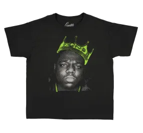 Kids Electric Green 6 Shirt - NY Crown - Black