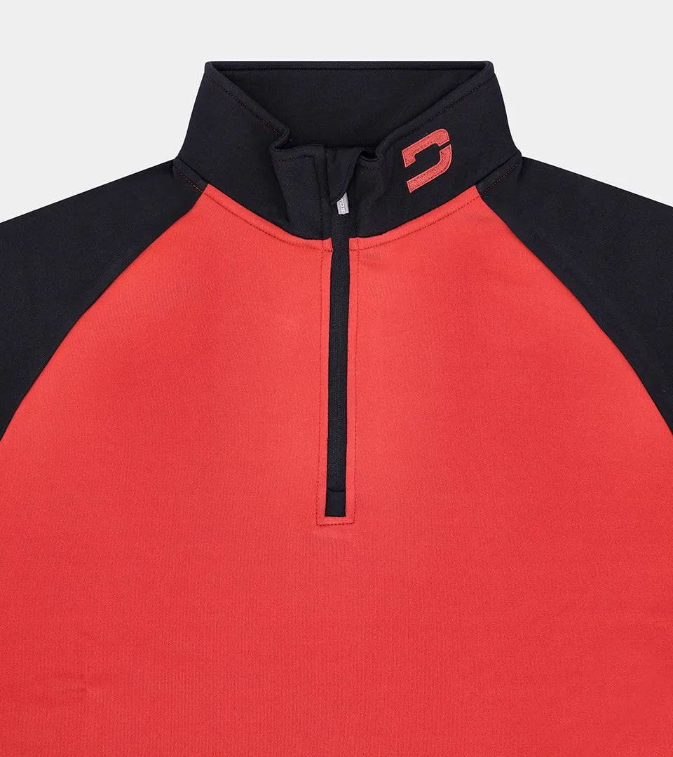 KIDS FLEECE STORM CHARCOAL | RED