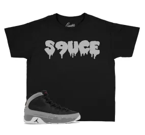 Kids Particle Grey 9 Shirt - S9uce - Black