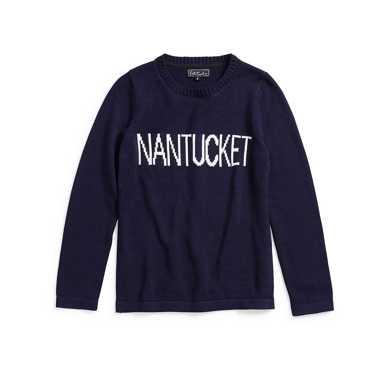 Latitude Clothing Mens Nantucket Sweater - Stylish Navy and White Striped Design