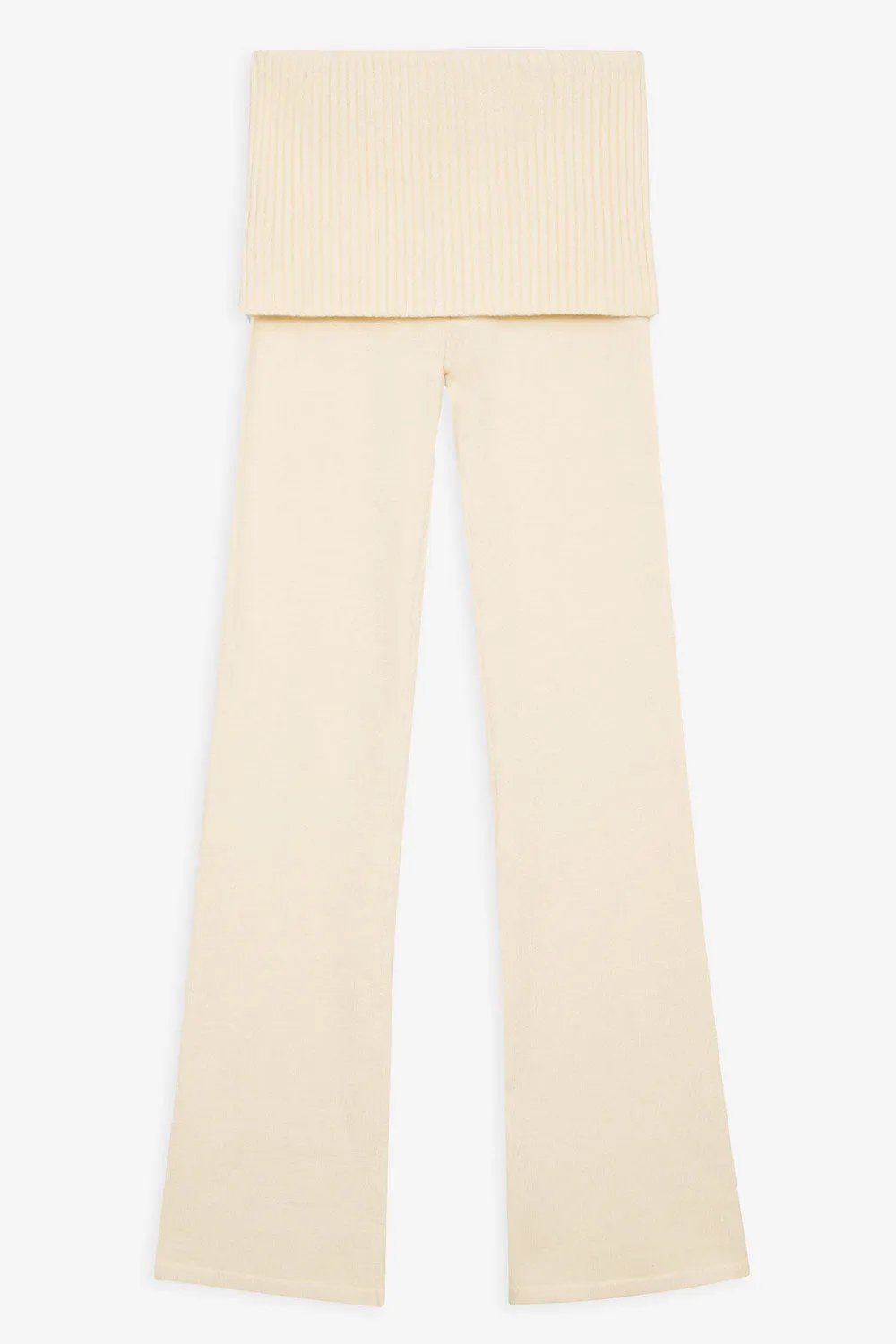 Mason Cloud Knit Flare Pant - French Vanilla