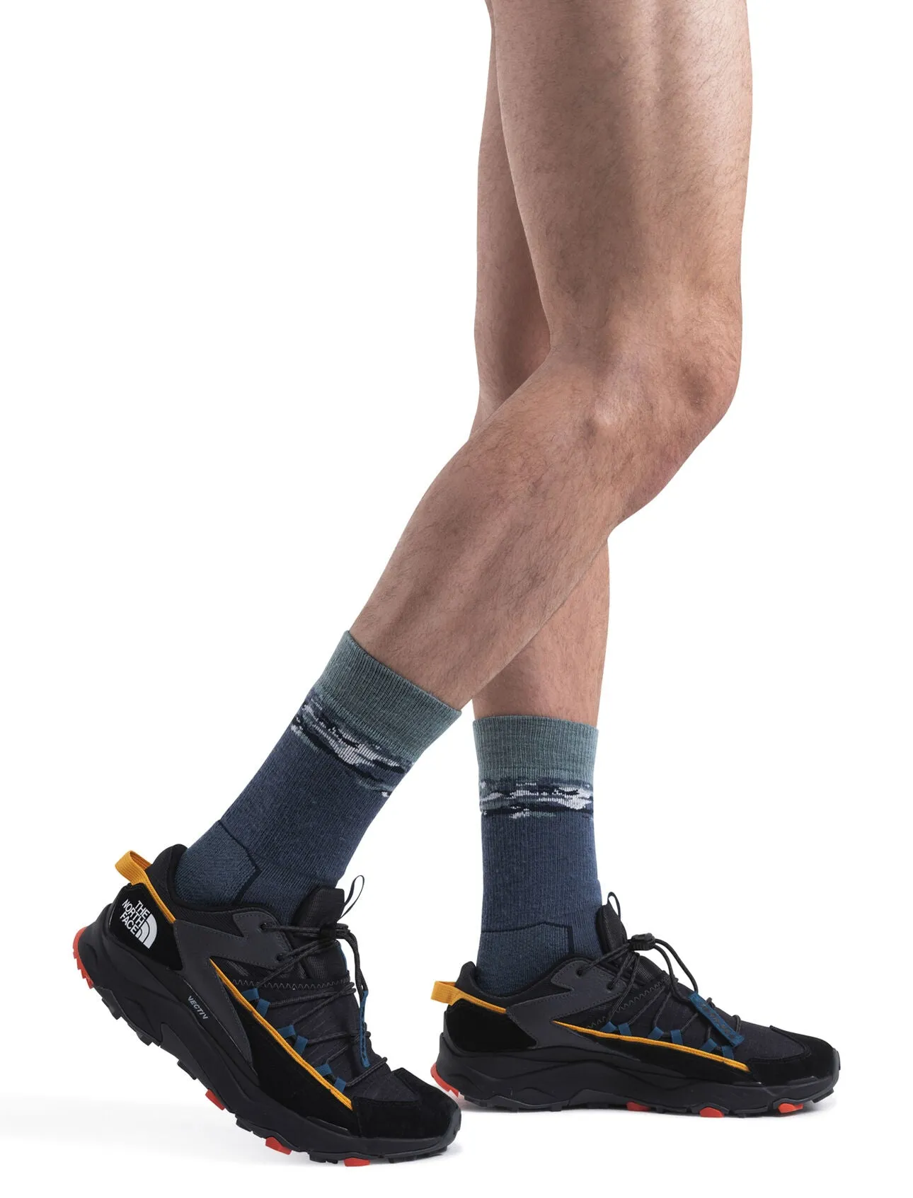 Mens Merino Hike  Med Crew Sedimentary Socks