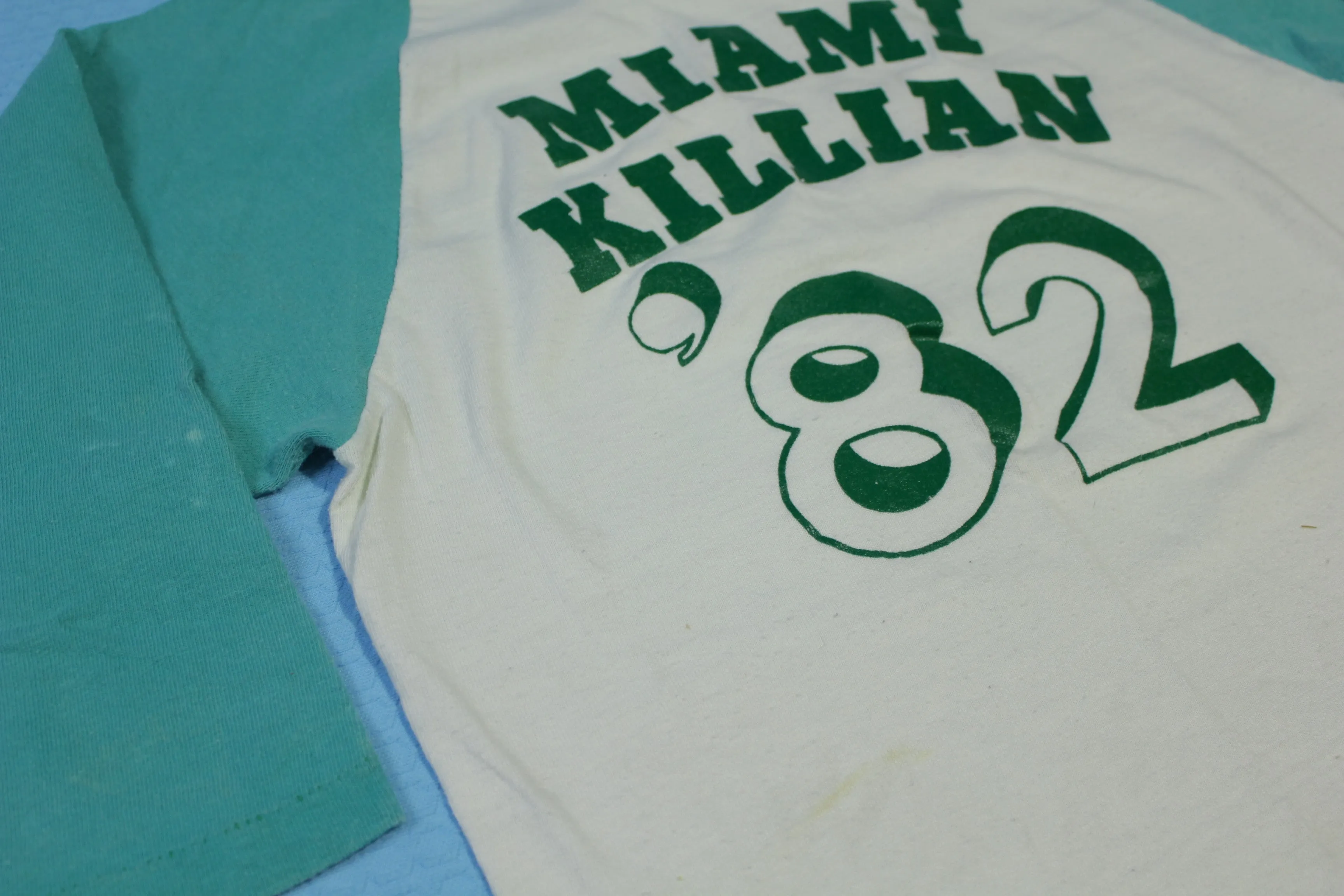 Miami Killian Cougars Florida Vintage '82 1980's Raglan High School T-Shirt