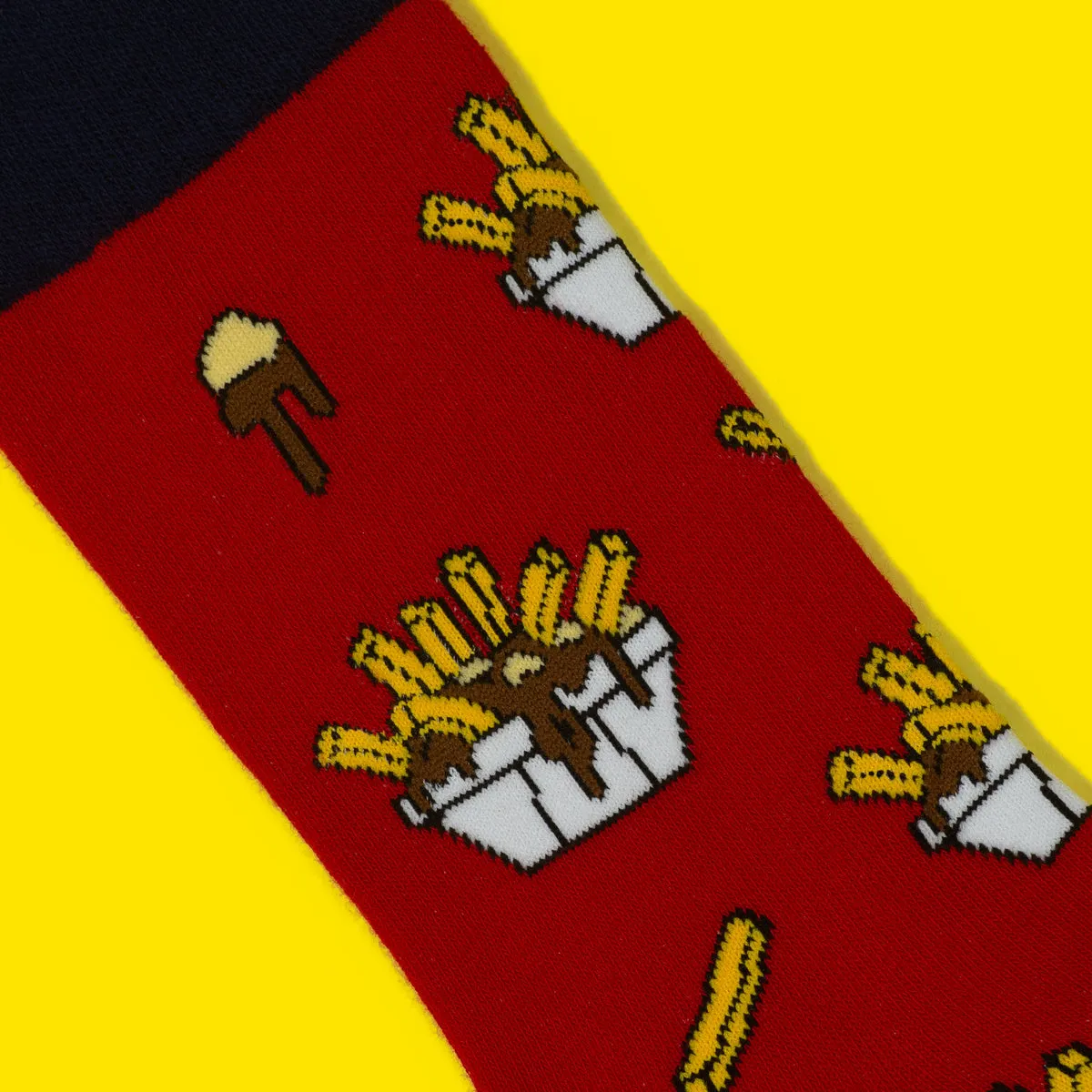 Montreal Quebec Poutine  socks