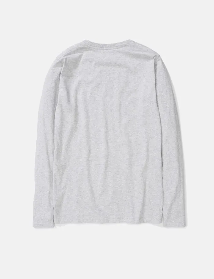 Norse Projects Niels Standard Long Sleeve T-Shirt - Light Grey Melange