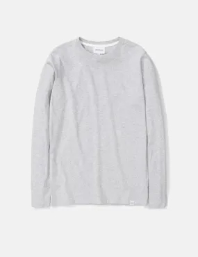 Norse Projects Niels Standard Long Sleeve T-Shirt - Light Grey Melange