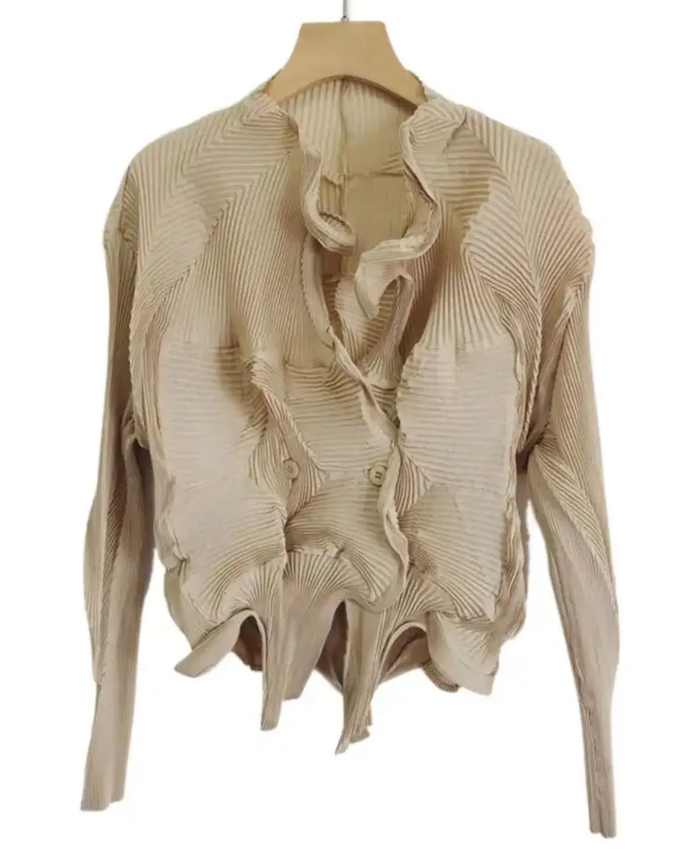 Pleats Cardigan