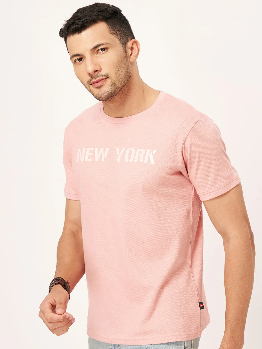 Printed Round Neck Half Sleeve T-shirt