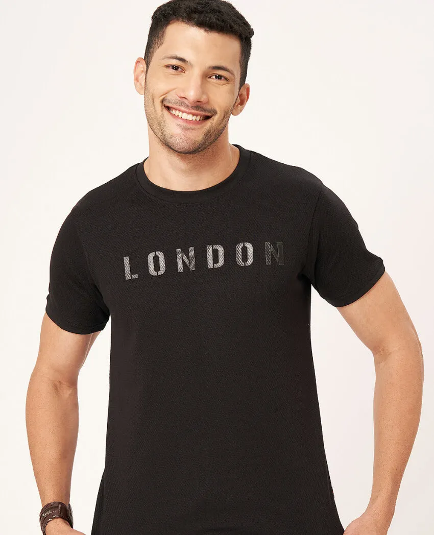 Printed Round Neck Half Sleeve T-shirt