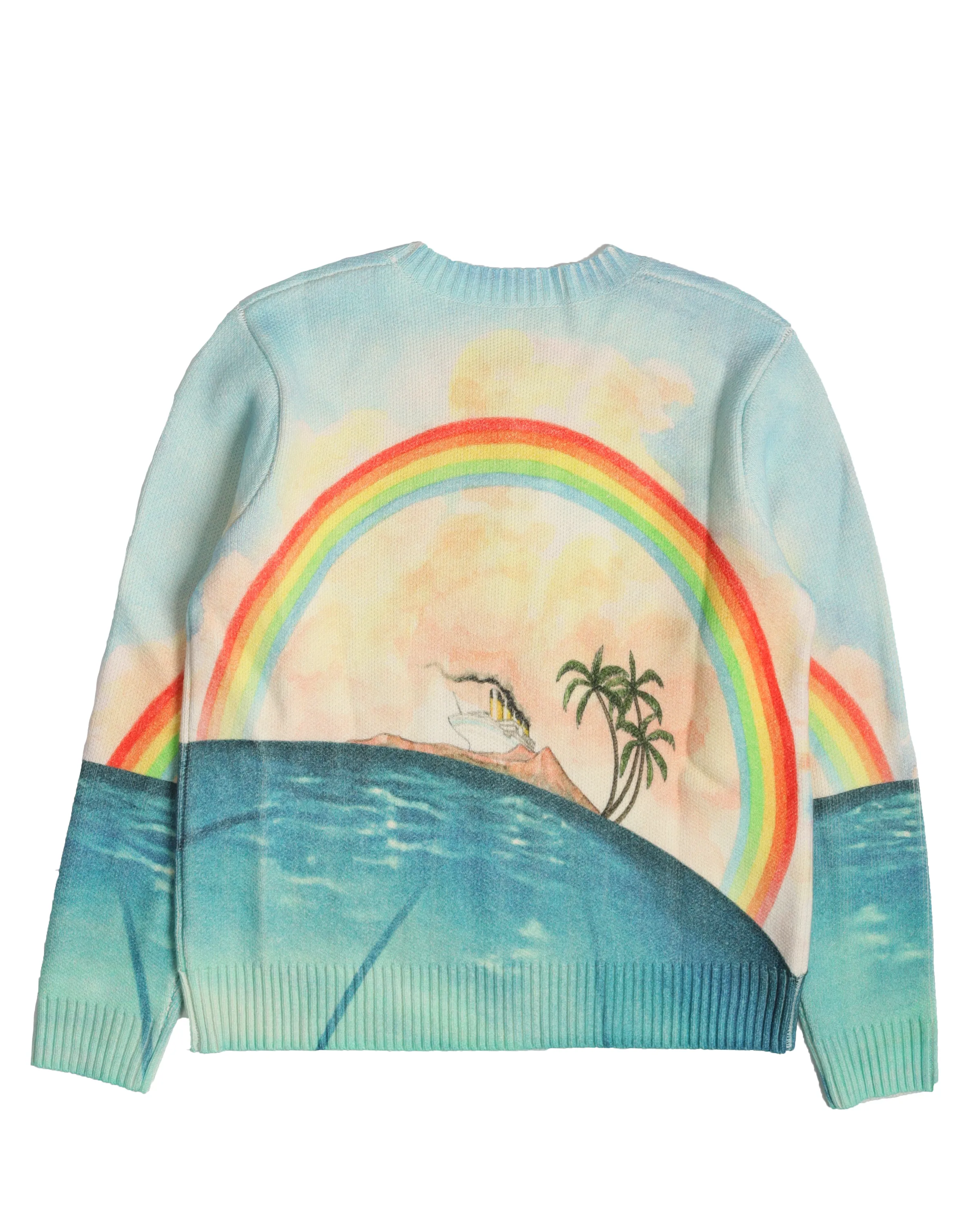 "Traverse Du Pacifique" Printed Sweater