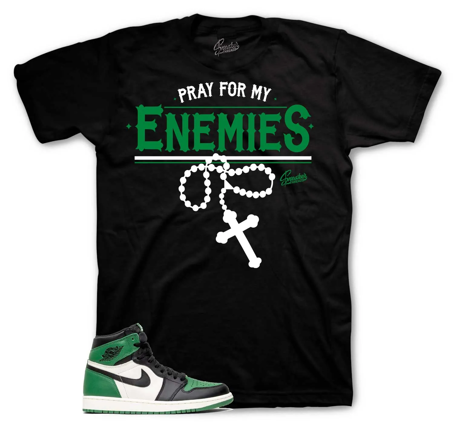 Retro 1 Lucky Green Enemies Shirt