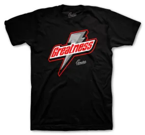 Retro 12 Reverse Flu Shirt - Greatness - Black