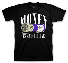 Retro 13 Court Purple Shirt - Medicine - Black