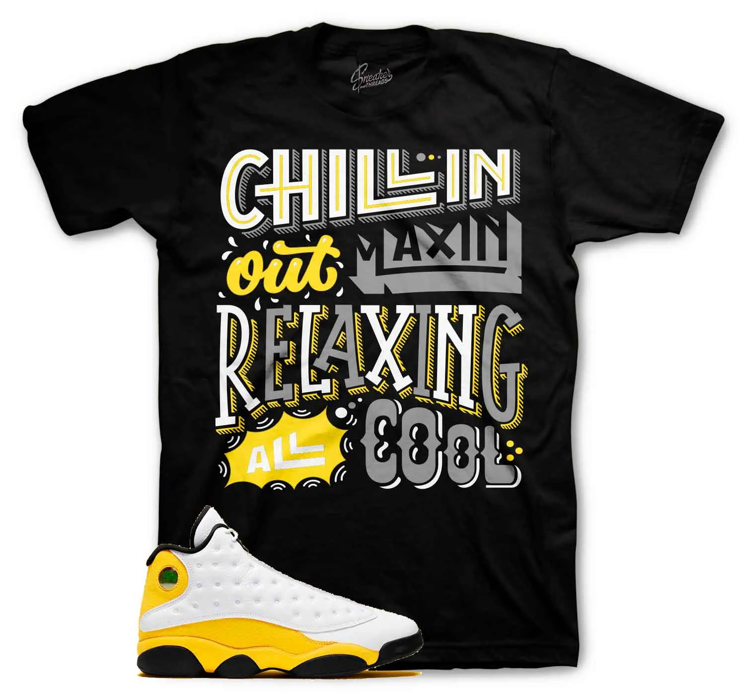 Retro 13 Del Sol Shirt - Chillin - Black