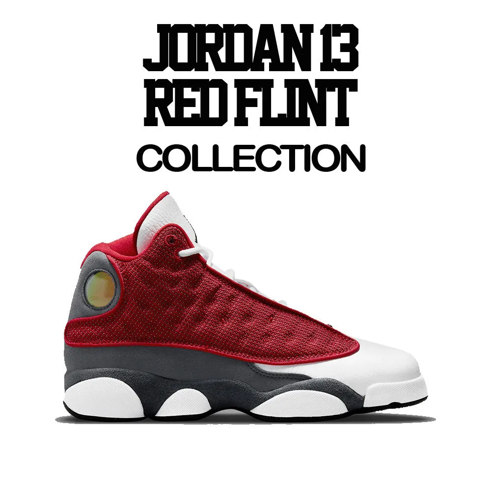 Retro 13 Red Flint Shirt - Crafted - Gym Red