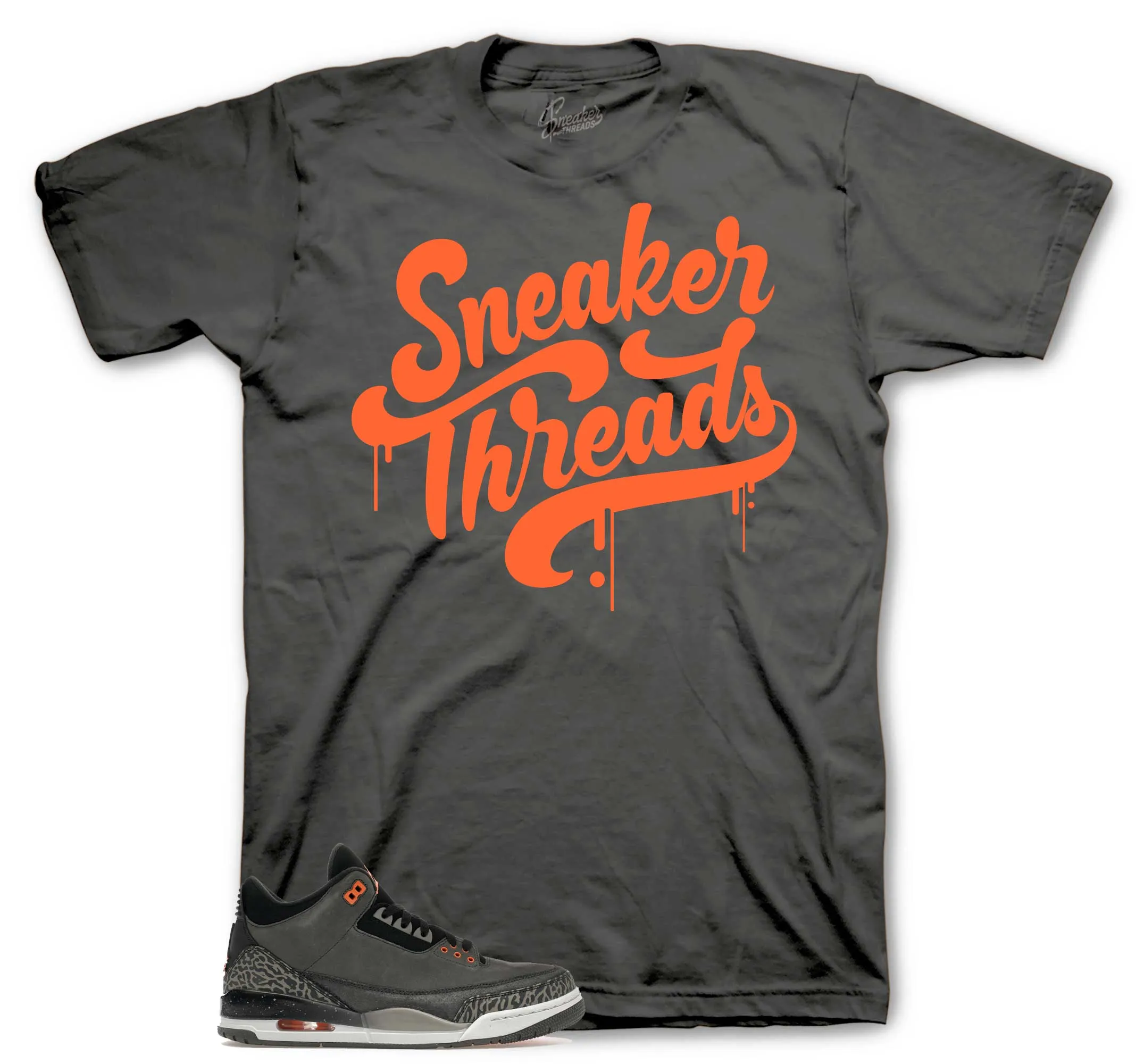 Retro 3 Fear Shirt - ST drip - Charcoal