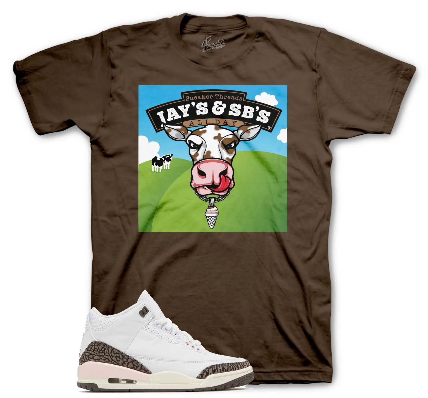 Retro 3 Neapolitan Shirt - Jays & Sbs - White