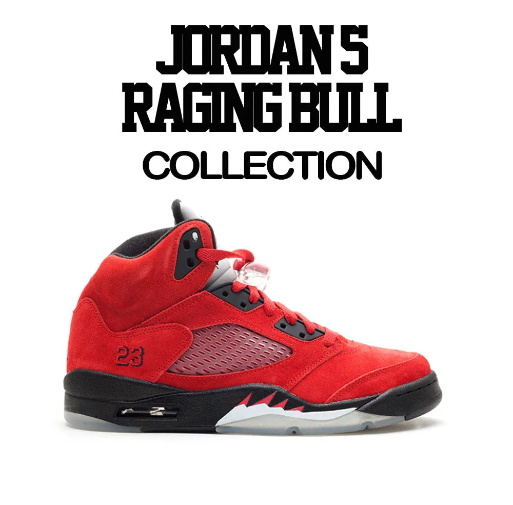 Retro 5 Raging Bull Shirt - Living Life - Red