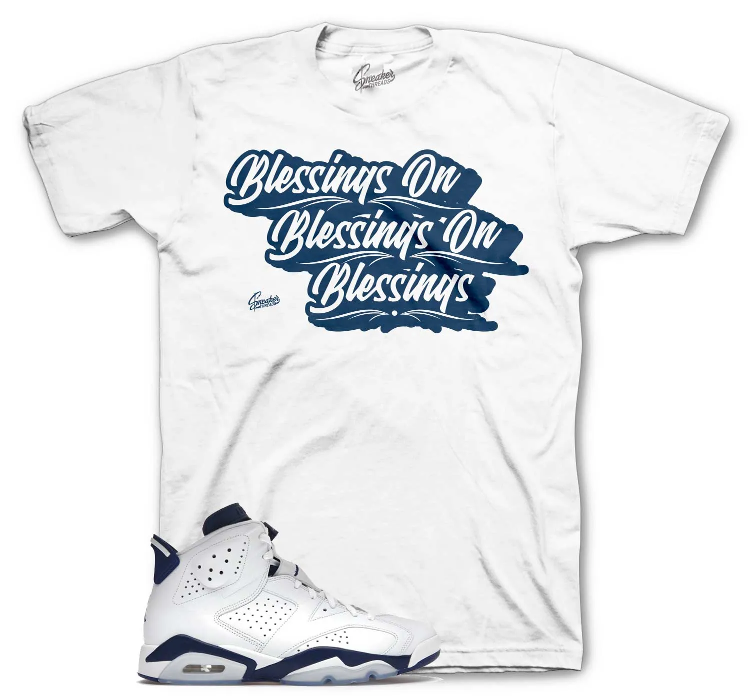 Retro 6 Midnight Navy Blessings Shirt