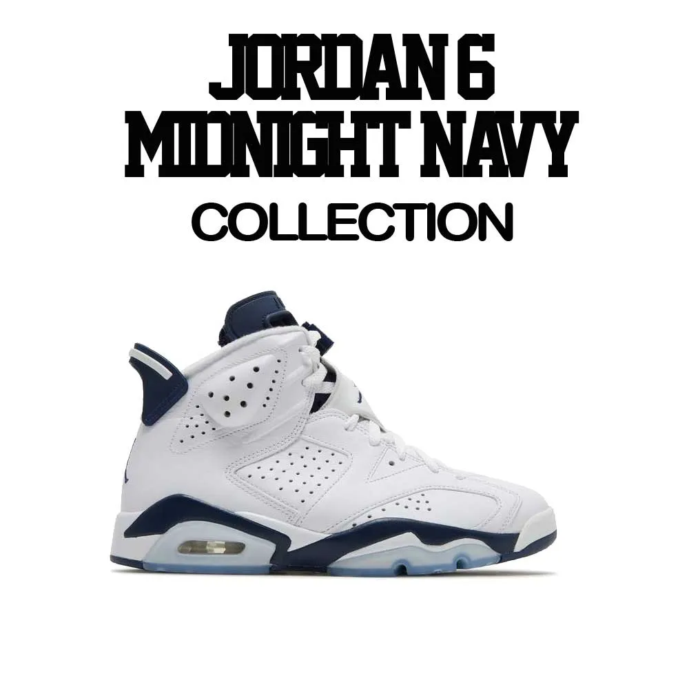 Retro 6 Midnight Navy Shirt - Frenemies - White