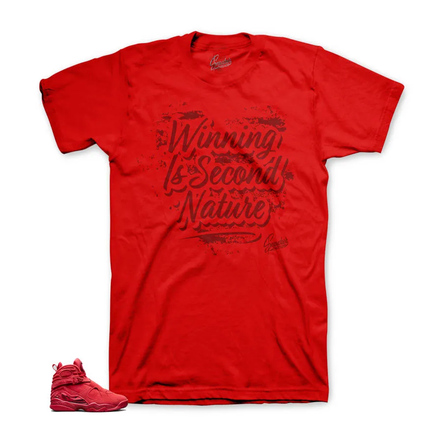 Retro 8 Valentines Shirt - Second Nature - Red